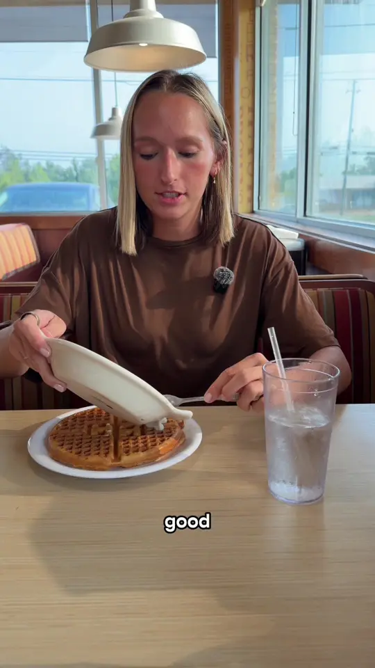 Huddle House in Baxley showing food, waffles, gravy, video by huddlehouseusa on TikTok