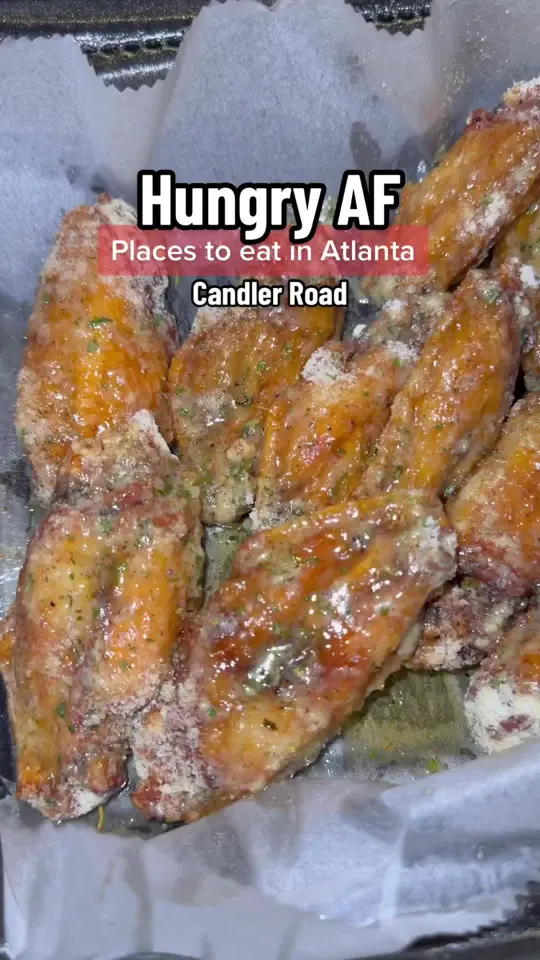 Hungry AF Decatur in Decatur showing pasta, hibachi, wings, video by vibesinatl on TikTok