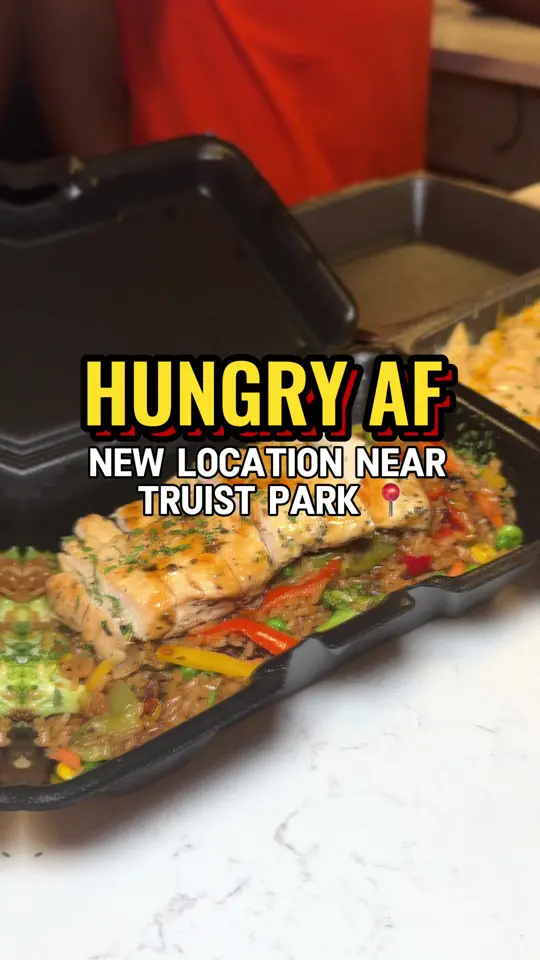 Hungry AF Smyrna in Smyrna showing restaurant visit, new location opening, video by _sunshineeats on TikTok