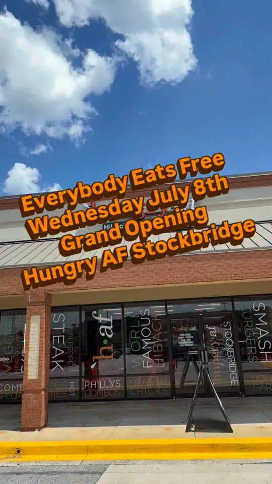 Hungry AF Stockbridge in Stockbridge showing event, free food giveaway, video by Hungry AF on Facebook