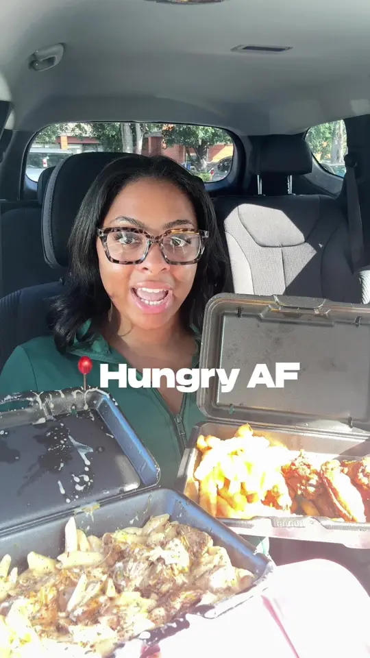 Hungry AF Stockbridge in Stockbridge showing food review, pasta, lemon pepper wing combo, video by shannonshanaye on TikTok