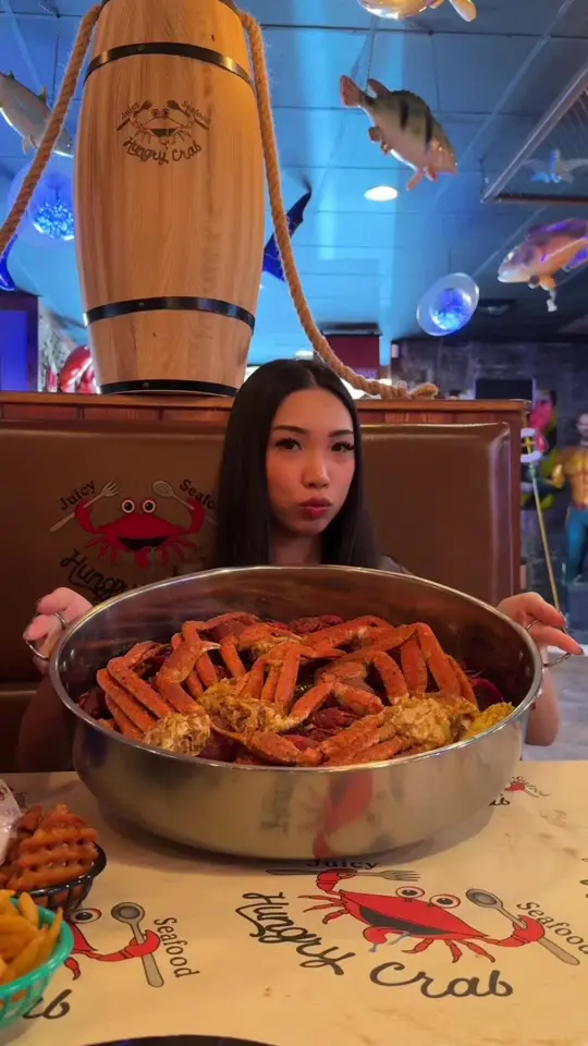 Hungry Crab Juicy Seafood & Bar Winter Haven FL in Winter Haven showing seafood boil, food, video by emilieritaa on TikTok