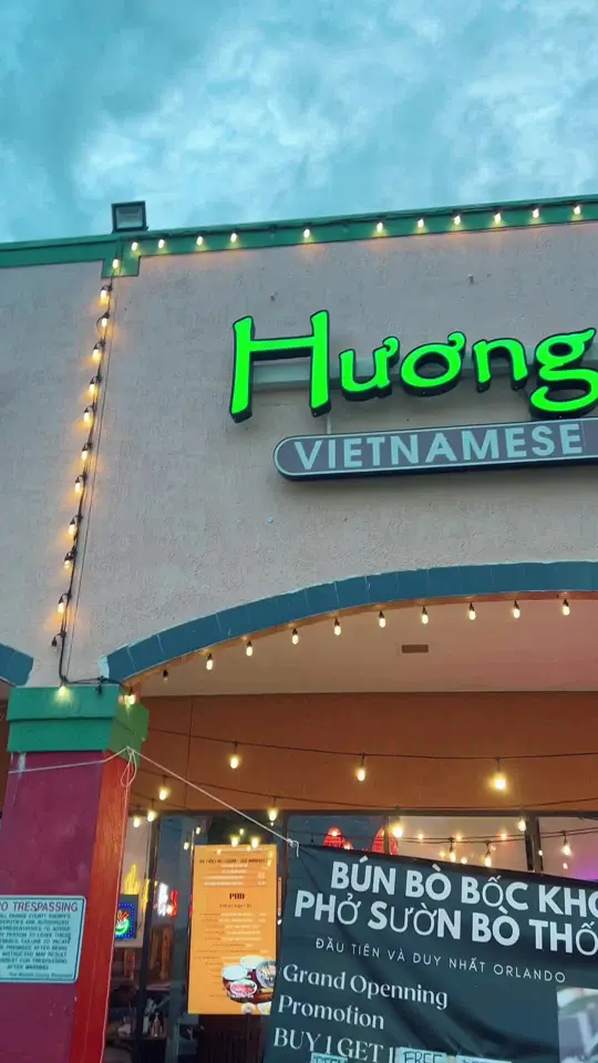  in Florida showing bun bo bo khoi, crab rolls, pate, steak, french fries, soup, video by therbfreviewer on TikTok