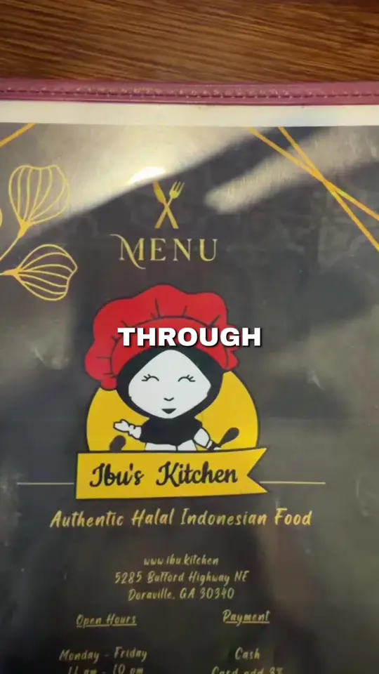 Ibu's Kitchen in Doraville showing restaurant visit, atlanta indonesian food, video by the.foodie.patootie on TikTok