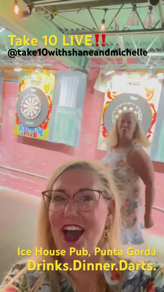  in Florida showing review, drinks, dinner, darts, video by Take 10 With Shane and Michelle on YouTube
