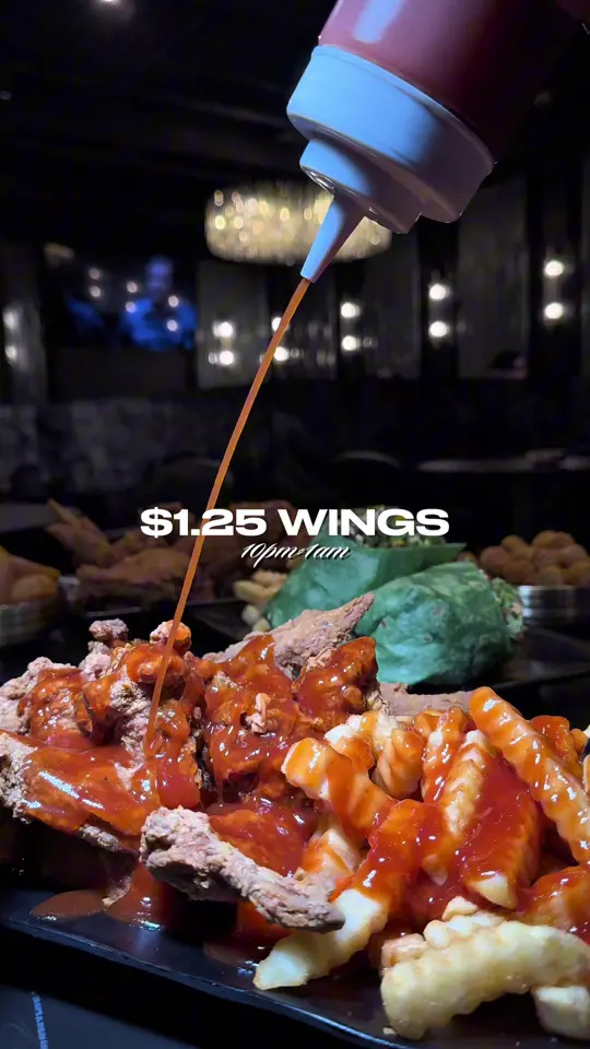 IceBar Lounge & Restaurant in Atlanta showing happy hour, wings, hookah, top shelf shots, appetizers, video by haroldspanola on TikTok