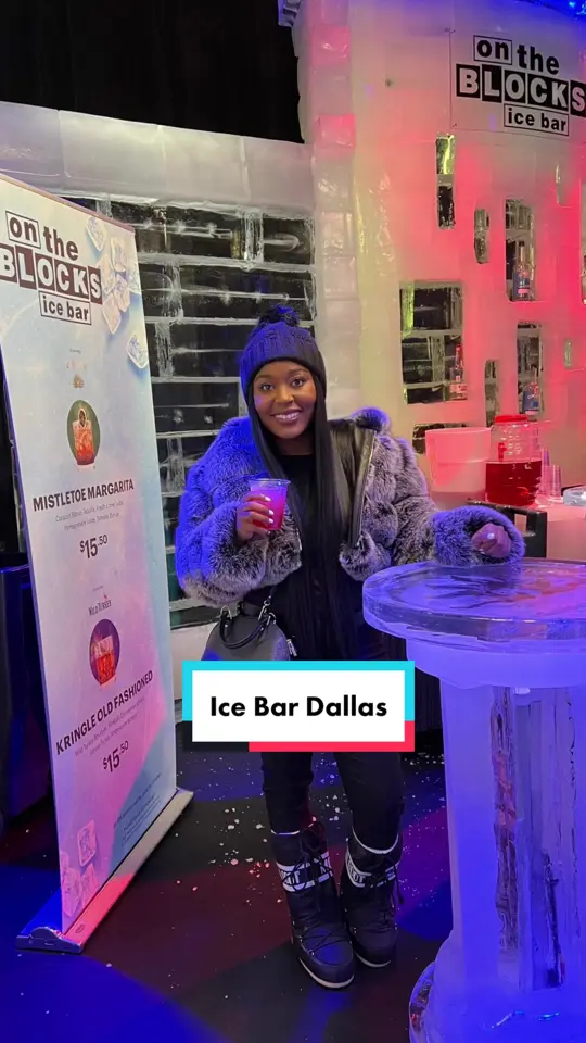 IceBar Lounge & Restaurant in Atlanta showing bar, cocktail, video by iamdestinyadams on TikTok