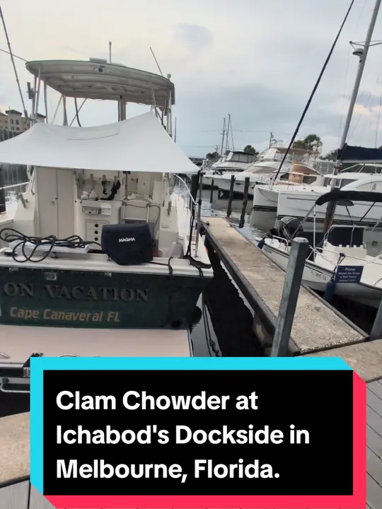 Ichabod's Dockside Bar & Grille in Melbourne showing review, visit, video by gtfobrevard on TikTok
