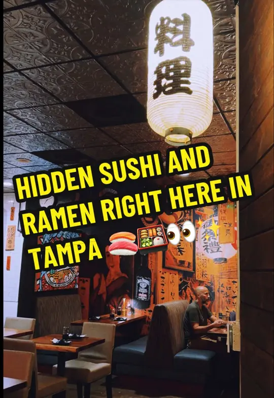 Ichiban Izakaya Restaurant in St. Petersburg showing sushi, japanese curry chicken, review, visit, video by socialshepherdadventures on TikTok