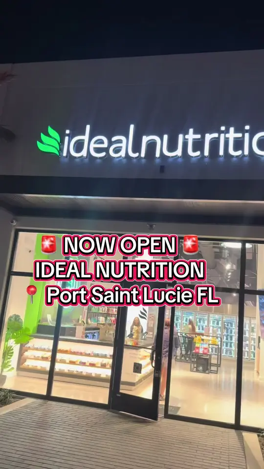 Ideal Nutrition in Port St. Lucie showing review, atmosphere, food, video by mamaeatsworld on TikTok
