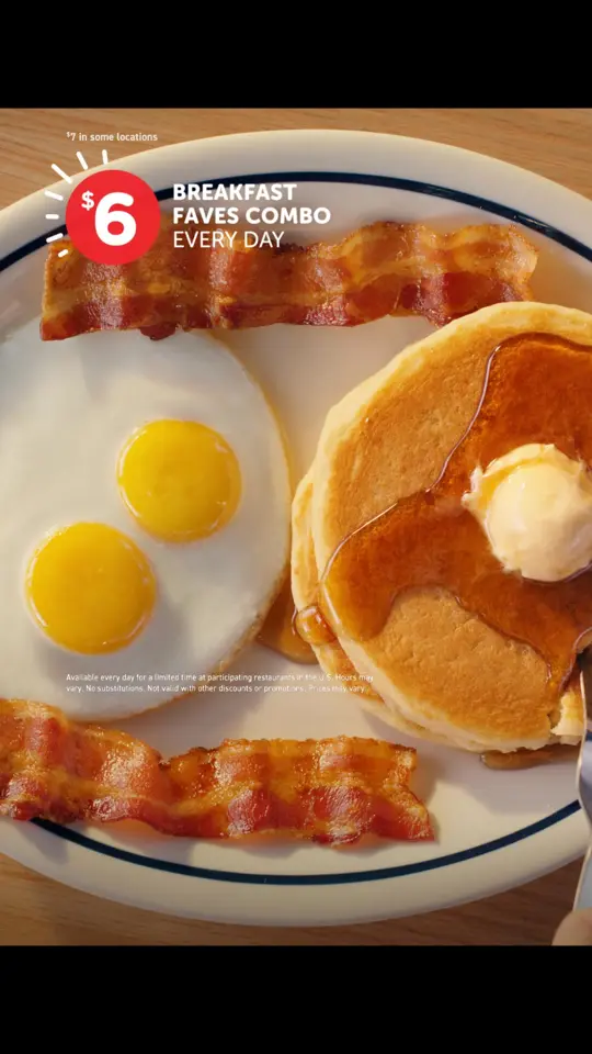 IHOP in Ocala showing food, value menu, video by IHOP on Facebook