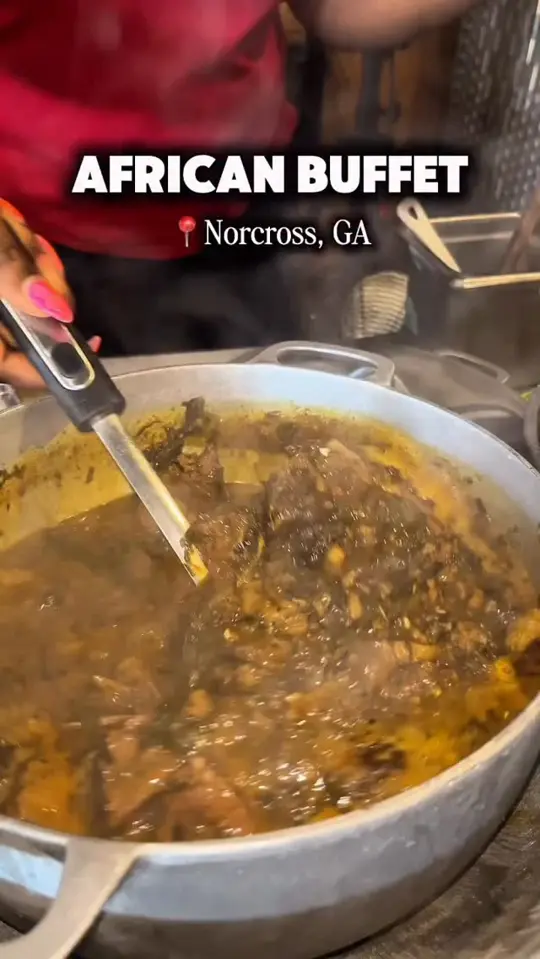 Ike’s Cafe and Grill - Norcross in Norcross showing review, visit, west african food, video by Candace Eloise on Facebook