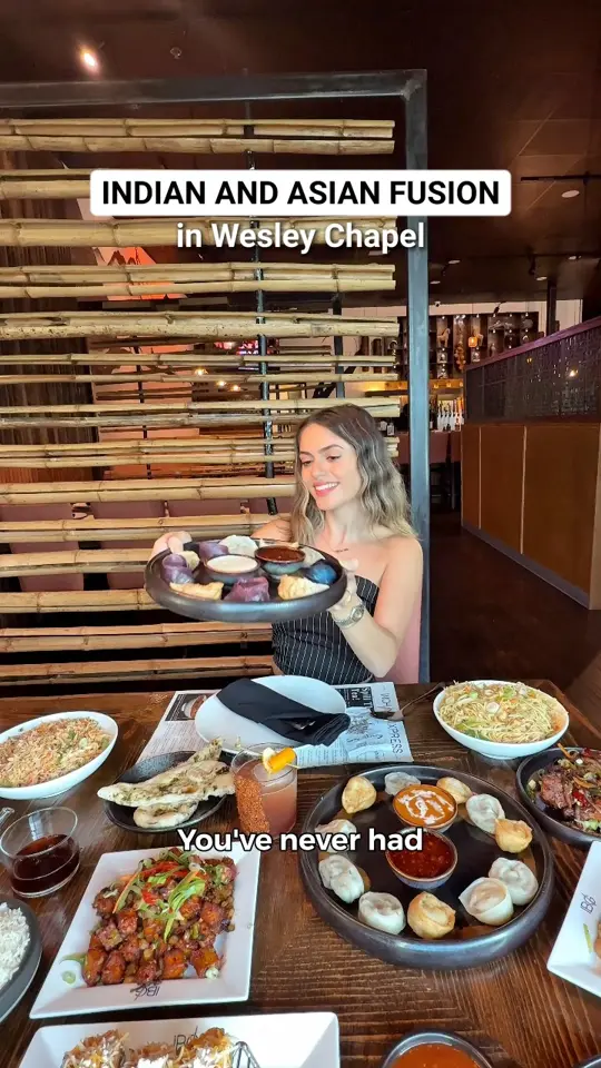 Inchin's Bamboo Garden in Wesley Chapel showing food, indian & asian fusion, video by Food By Tiana on Facebook