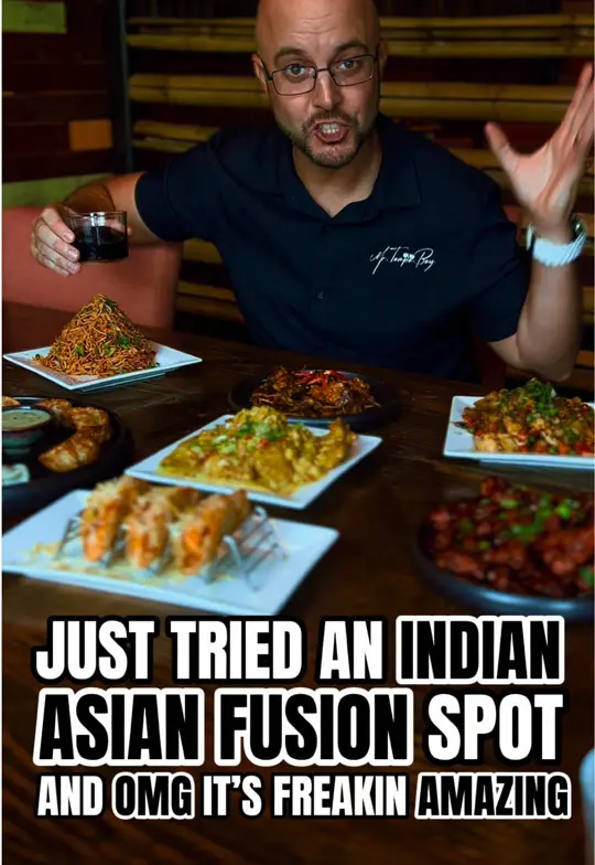 Inchin's Bamboo Garden in Wesley Chapel showing food, lamb dishes, ak 47 chicken, dumplings with curry sauces, video by tampabayisawesome on TikTok