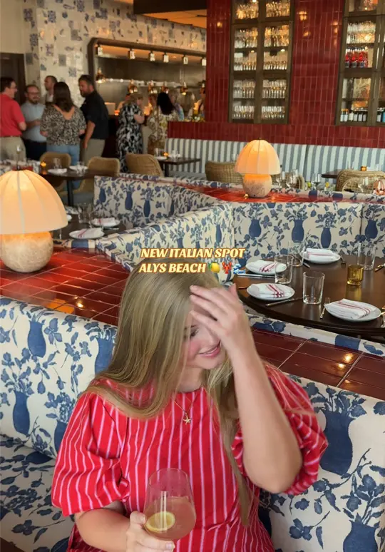 Indaco in Alys Beach showing dinner, alys beach, video by avery.burks on TikTok