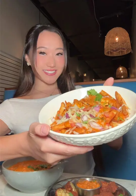Indian-Cafe in Port St. Lucie showing restaurant visit, indian food, fusion foods, video by elinorxkim on TikTok