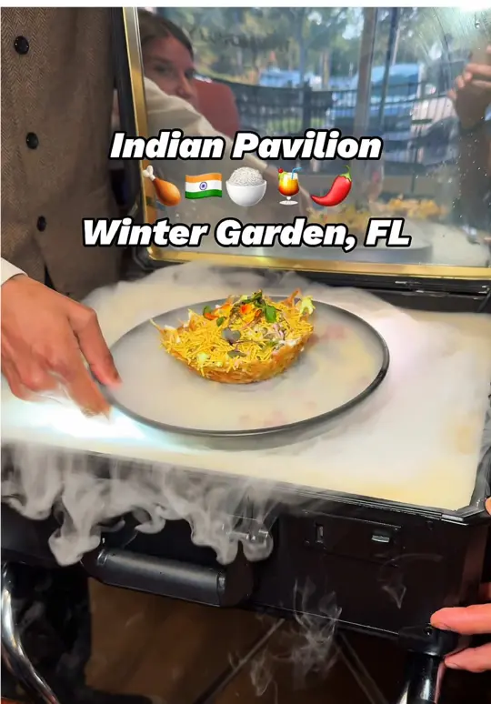 Indian Pavilion in Winter Garden showing restaurant, indian food, lunch buffet, video by orlandofoodfinders on TikTok