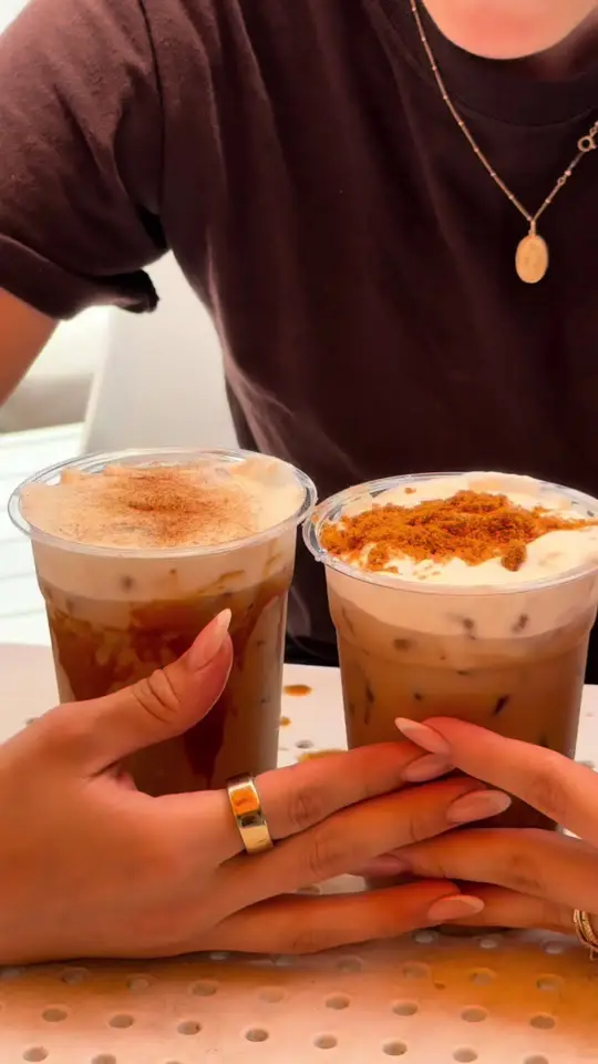 Infusion Tea in Orlando showing drinks, matcha latte, churro latte, sunkissed latte, bbl latte, weekend market event, video by johnsonscoffee.co on TikTok