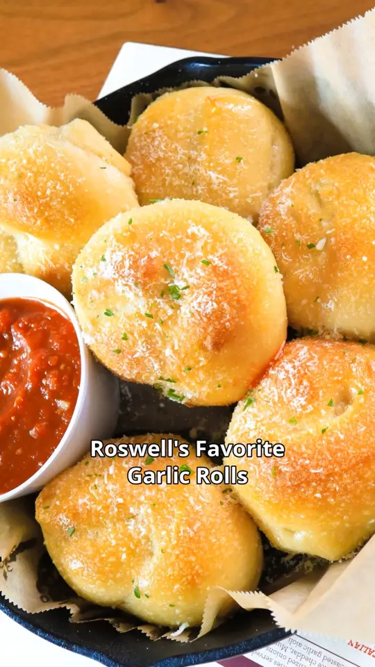 Ippolito's Neighborhood Italian in Roswell showing food, garlic rolls, video by Ippolito's Neighborhood Italian on Facebook