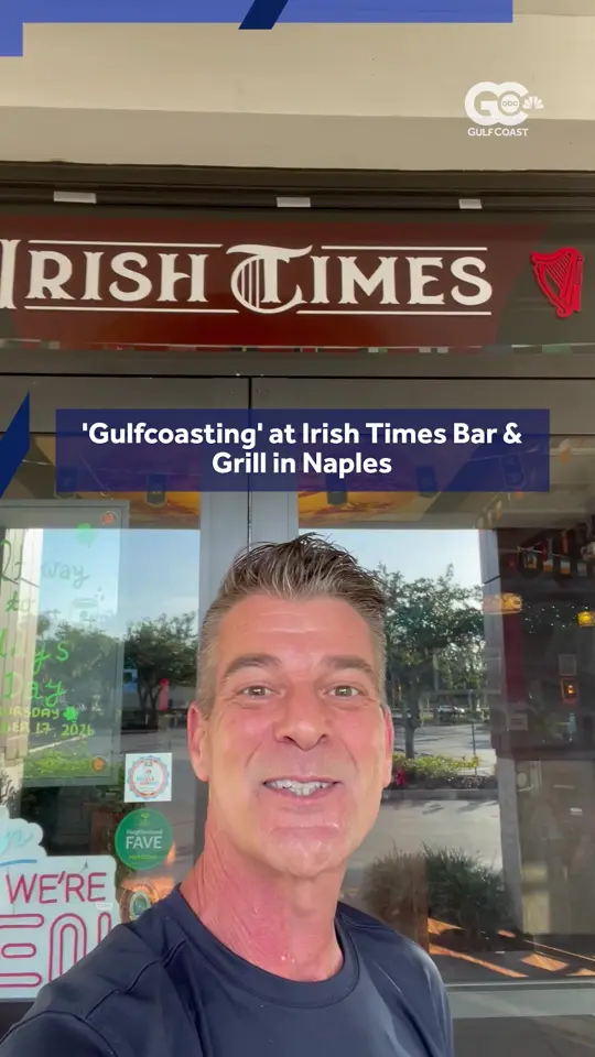 Irish Times Bar & Grill Naples in Naples showing food, sizzle dining dishes, charity, video by gulfcoastnewsnow on TikTok