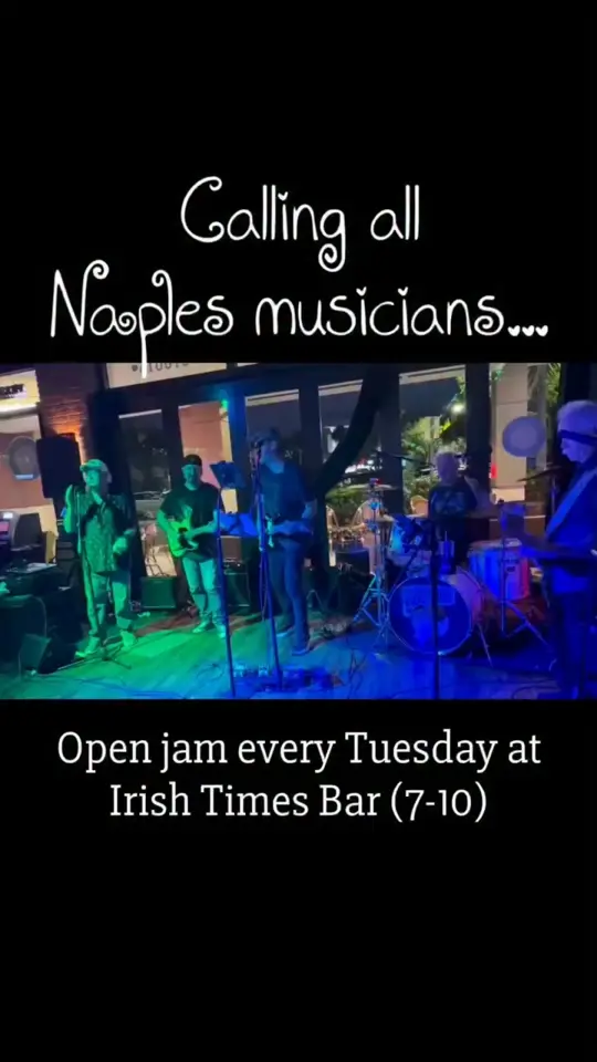 Irish Times Bar & Grill Naples in Naples showing live music, open jam session, video by CORAL STONE BAND on Facebook