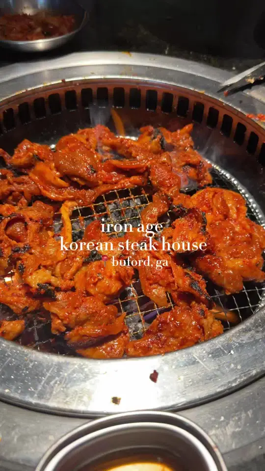 Iron Age Korean Steakhouse - Mall of Georgia in Buford showing review, visit, atmosphere, video by val4hunnid on TikTok