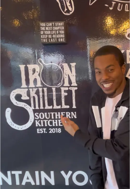 Iron Skillet Southern Kitchen in Conyers showing restaurant visit, southern food, video by therealgagrubs on TikTok