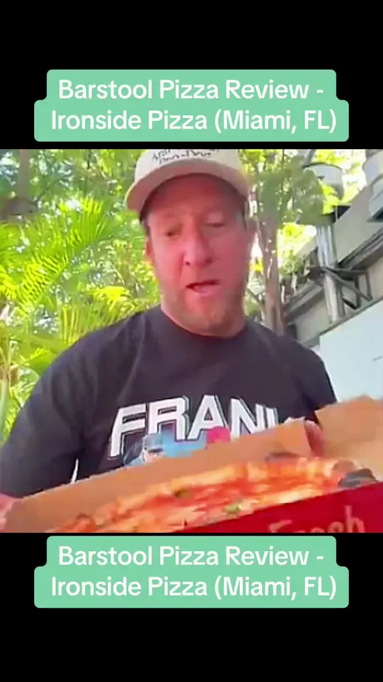 Ironside Pizza in Miami showing review, pizza, video by onebitepizzareviews8 on TikTok