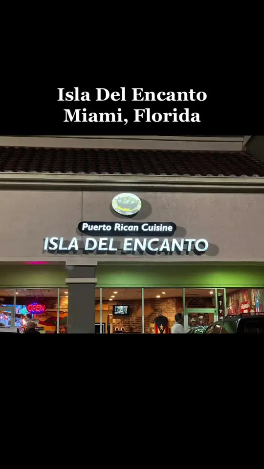 Isla Del Encanto in Miami showing food, puertorican food, video by xo.jenny91.xo on TikTok