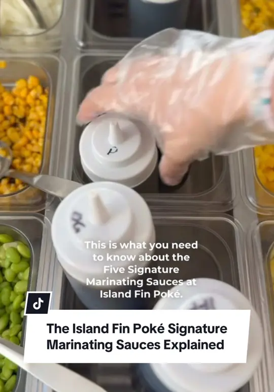 Island Fin Poke Co. - Tallahassee in Tallahassee showing food, marinade sauces, video by islandfinpokeco on TikTok