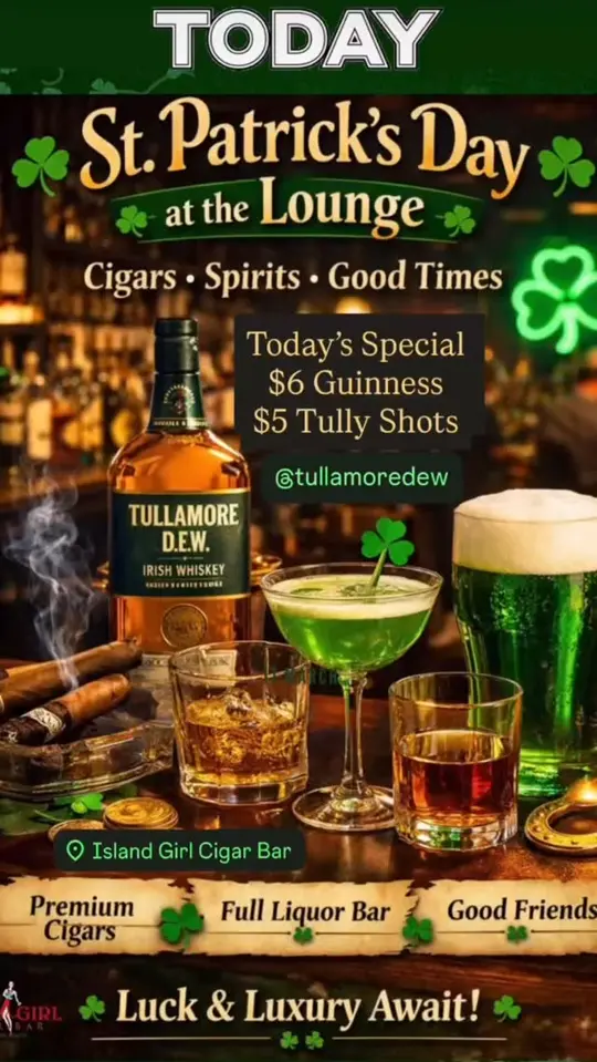 Island Girl Cigar Bar (Ponte Vedra Beach) in Ponte Vedra Beach showing drinks, whiskey, beer, video by Island Girl Ponte Vedra Beach on Facebook
