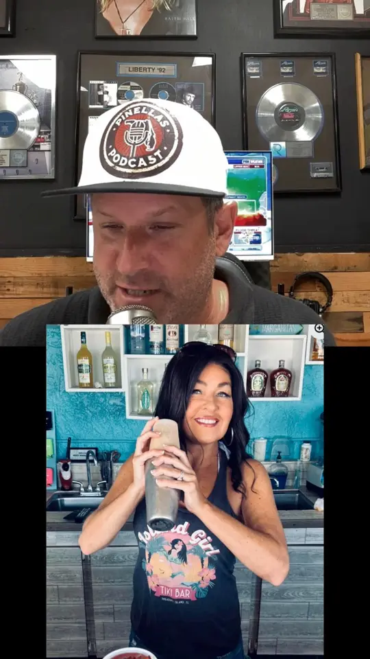 Island Girl Mayport Taproom in Atlantic Beach showing visit, tiki bar, atmosphere, beach love, video by Pinellas Podcast on Facebook