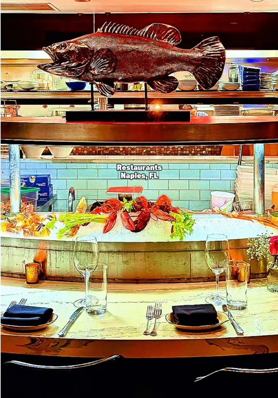 Island Gypsy Cafe & Marina Bar in Naples showing restaurant, macadamia mahi-mahi, fish tacos, video by resortexplor on TikTok