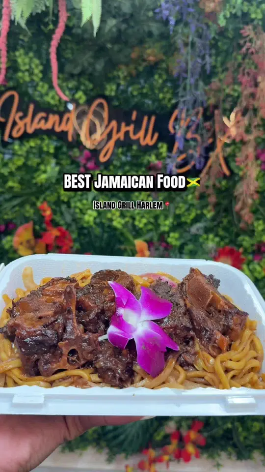 Island House Tap and Grill in Sarasota showing food, jamaican food, video by foodiegirlnyc on TikTok