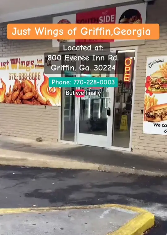 It's Just Wings in Statesboro showing food review, hot wings, video by niccosview on TikTok