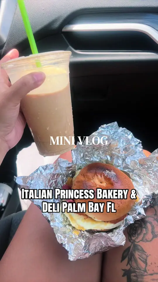 Italian Princess Bakery & Deli in Palm Bay showing food, breakfast, lunch, pasta, salad, desserts, video by annarose.3_ on TikTok