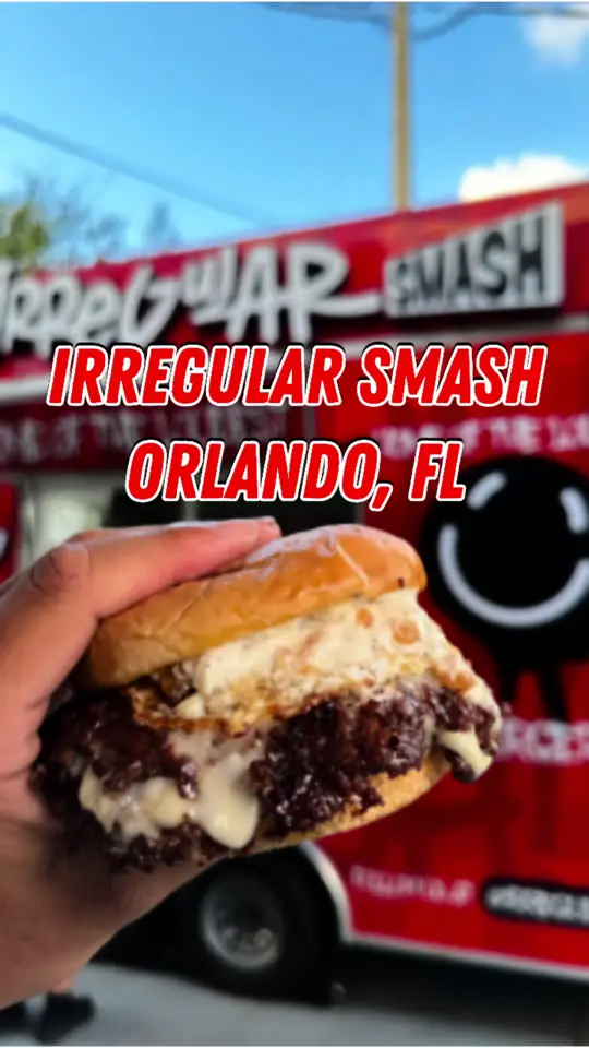  in Florida showing review, smash burgers, firestarter burger, truffle freak burger, video by foodonthespectrum on TikTok