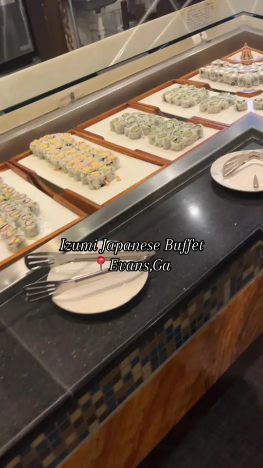 Izumi Japanese Buffet in Evans showing review, japanese food, video by gardenofstylez on TikTok