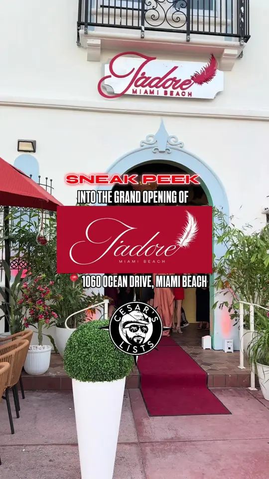 J'Adore Mekong Asian Eatery in Miami Beach showing atmosphere, venue, video by cesarslists on TikTok