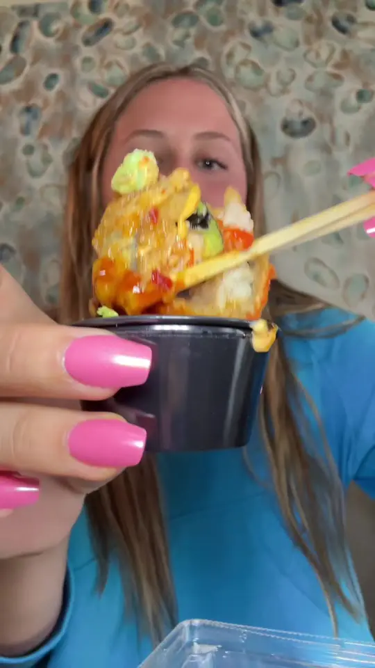 Jackacuda's Seafood & Sushi in Destin showing seafood, sushi, fried dumplings, dark night, old money fried, philly roll, video by charnivore33 on TikTok