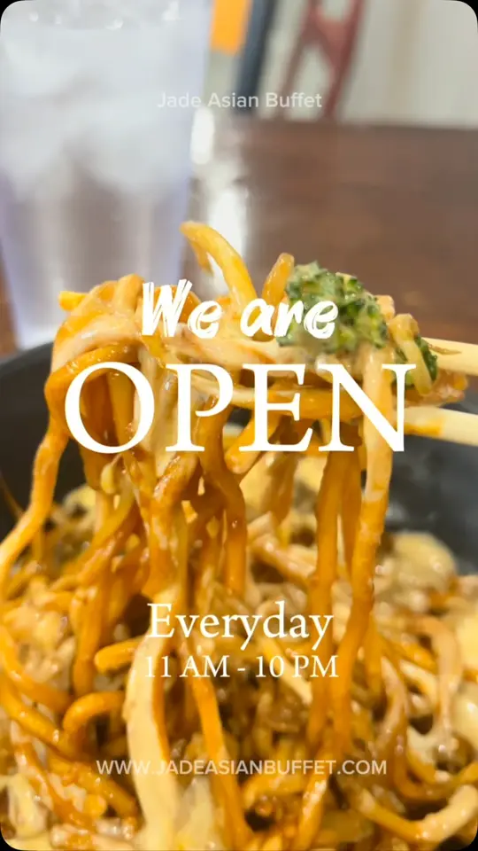 Jade Asian Buffet in Albany showing visit, asian buffet, video by Ada Hddsy on Facebook