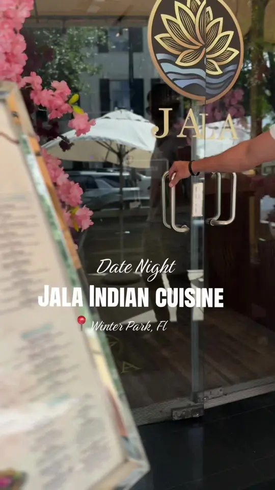 Jala Indian Cuisine in Winter Park showing review, visit, video by moonpartyof6 on TikTok