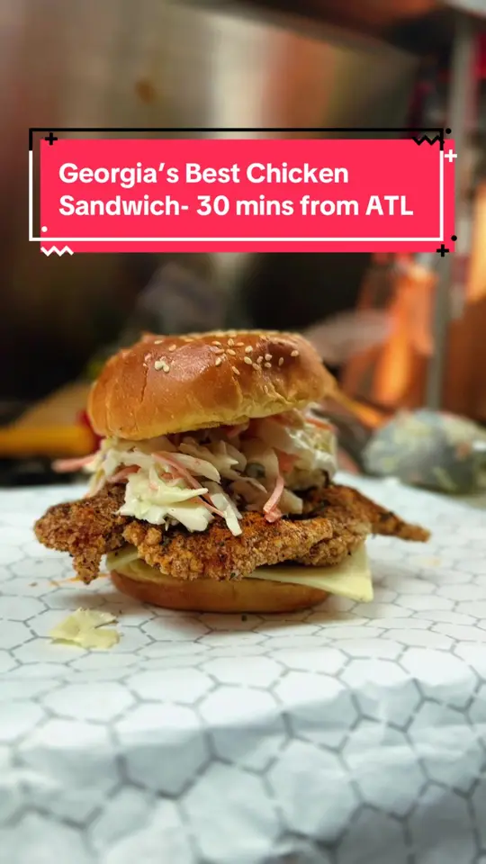 Java Saga in Doraville showing review, taiwanese-inspired sandwiches, coffee, abc sandwich, hot chicken, cheesesteak, taiwanese fries, video by atlantafoodies on TikTok