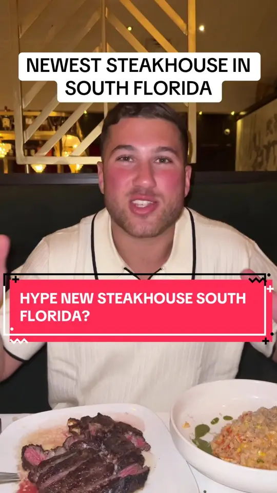 Jay's in Fort Lauderdale showing steak, steakhouse, visit, video by mikeiseating on TikTok