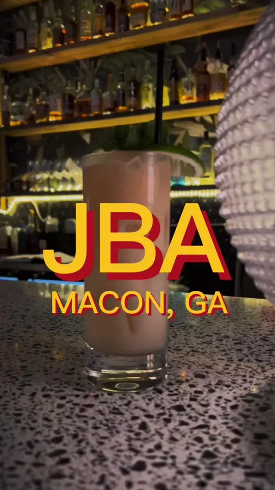 JBA in Macon showing craft cocktails, live music, eclectic atmosphere, video by visitmacon on TikTok