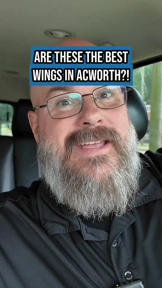 JD's Bar-B-Que in Acworth showing food, smoked wings, buffalo wings, video by Eric Berry - Living in Georgia on Facebook
