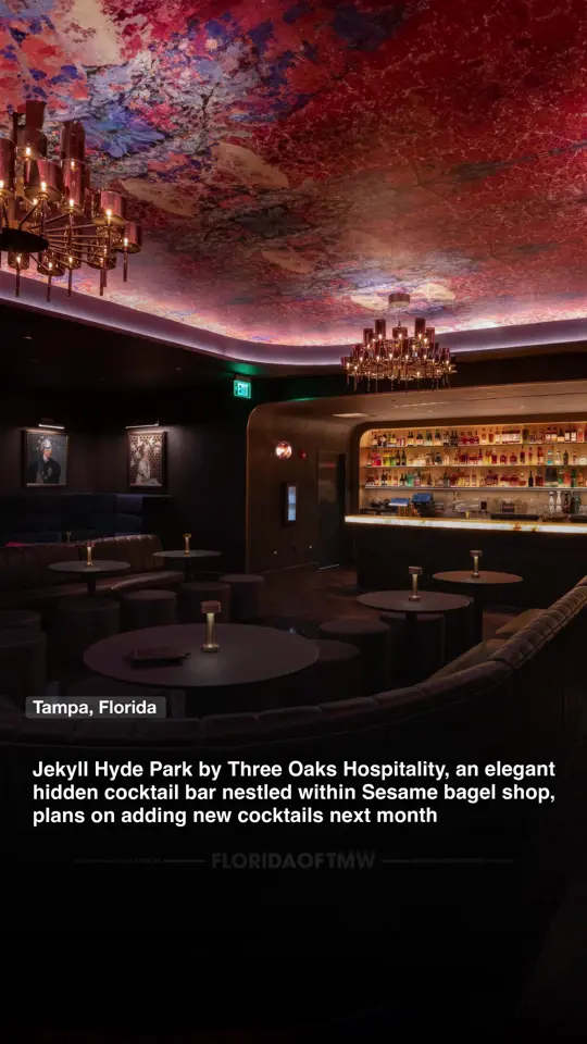 Jekyll in Tampa showing cocktail, molecular mixology, chronicles of jekyll series, video by floridaoftomorrow on TikTok