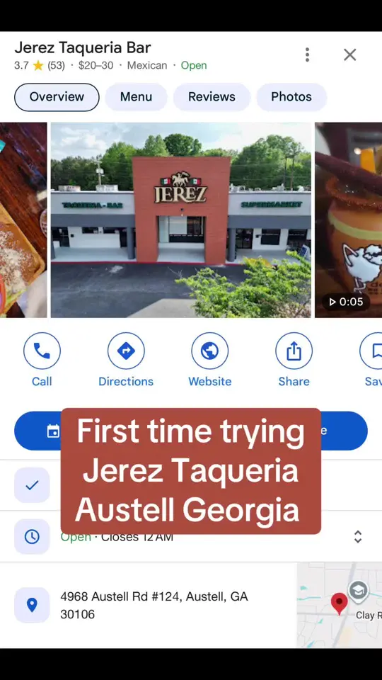 Jerez Taqueria Bar in Austell showing review, taqueria el guero chilaquiles, video by explorewithabigail on TikTok