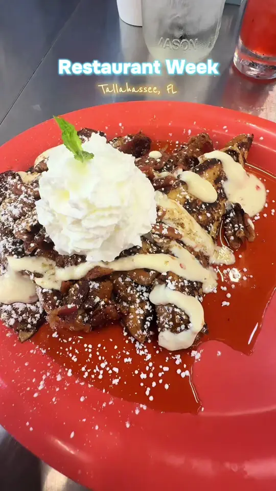 Jeri's (Market Plaza) in Tallahassee showing review, restaurant week, video by rebeccaisforty on TikTok