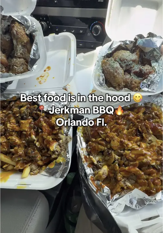 Jerkman BBQ in Orlando showing review, visit, video by kensdetailzzzz on TikTok